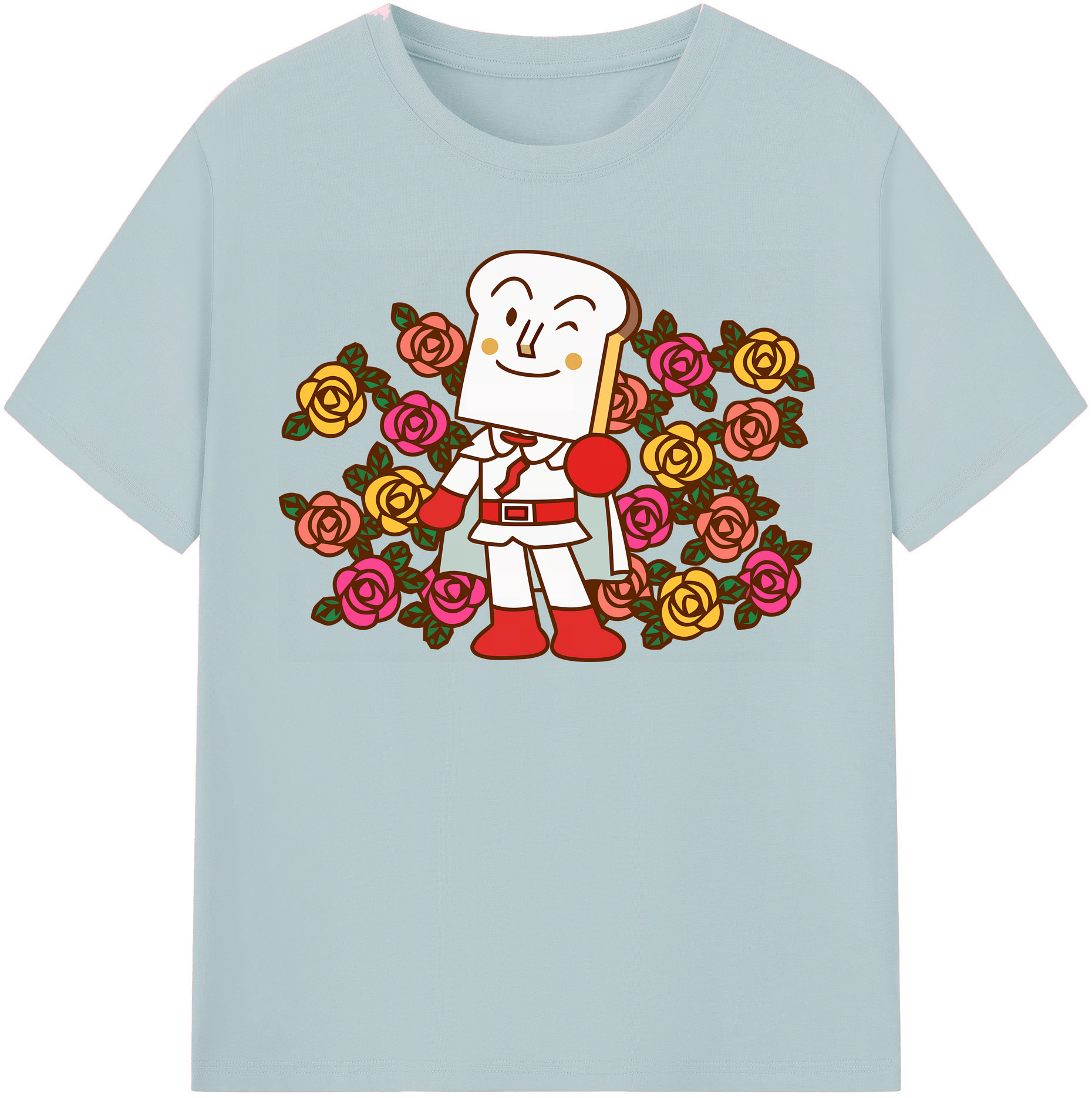 （画像用） アンパンマン Anpanman 綿100％半袖Tシャツ（フロントプリント）